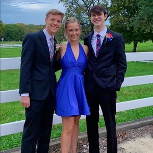 Blue homecoming dress